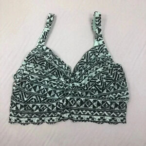 PINK Victoria’s Secret Green Black Bralette Small